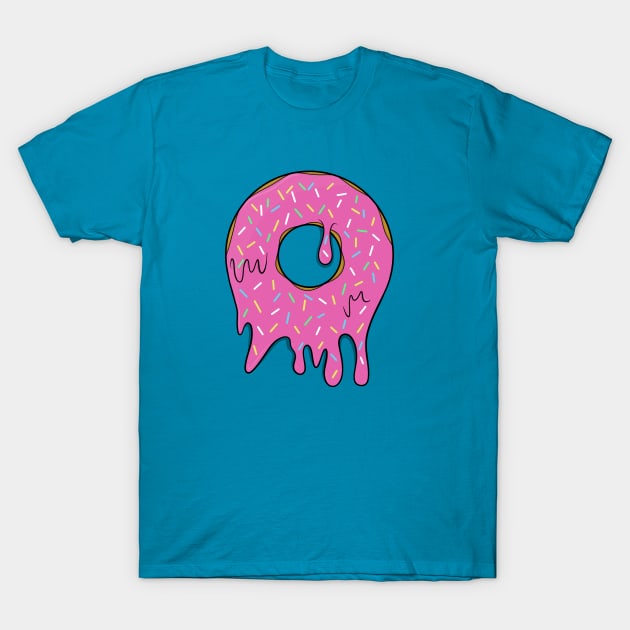 Melting Sprinkle Donut T-Shirt by ShutterStudios